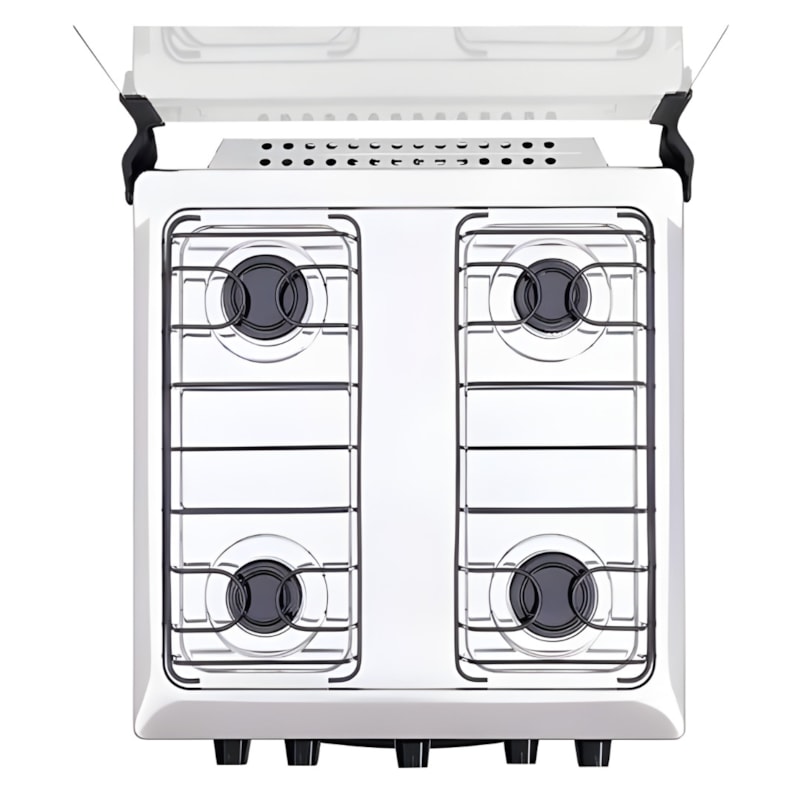 Fogão Atlas Coliseum Plus 4 Bocas Inox Preto-74b92773-ebd6-416e-90dd-a000d710b477