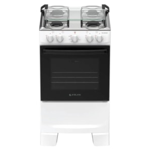 Fogão Atlas Coliseum Plus 4 Queimadores Branco com Mesa Inox
