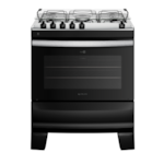 Fogao Atlas com Mesa de Inox Agile 5 Bocas com Acendimento Automatico Preto