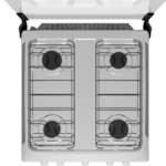 Fogão Atlas com Mesa de Inox Coliseum Plus 4 Bocas com Acendimento Manual Branco