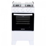 Fogão Atlas com Mesa de Inox Coliseum Plus 4 Bocas com Acendimento Manual Branco