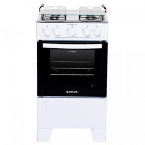Fogão Atlas com Mesa de Inox Coliseum Plus 4 Bocas com Acendimento Manual Branco