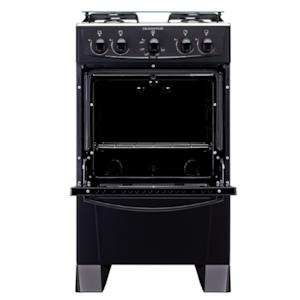 Fogao Atlas com Mesa de Inox Coliseum Plus 4 Bocas com Acendimento Manual Preto