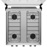 Fogao Atlas com Mesa de Inox Coliseum Plus 4 Bocas com Acendimento Manual Preto