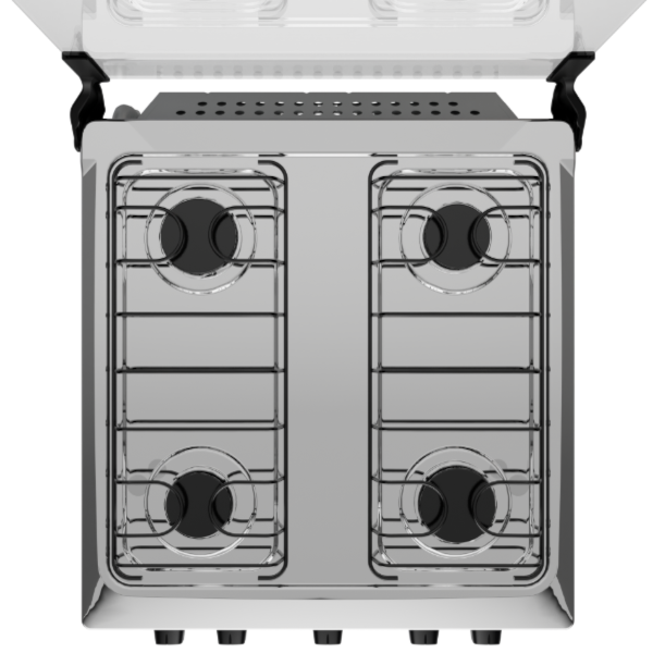 Fogao Atlas com Mesa de Inox Coliseum Plus 4 Bocas com Acendimento Manual Preto-fedf929b-0b5d-4ed2-9fc0-04e24a4bcb3a