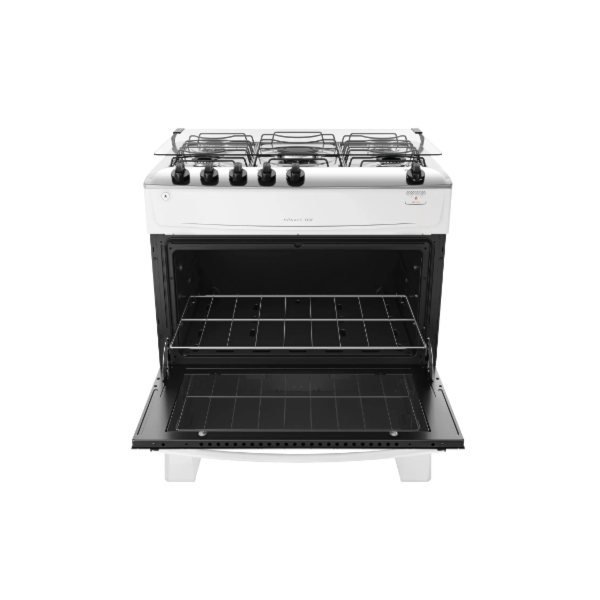 Fogao Atlas com Mesa de Inox Monaco Top 5 Bocas Branco-b21eaac9-56f6-4196-9090-842d36d97935