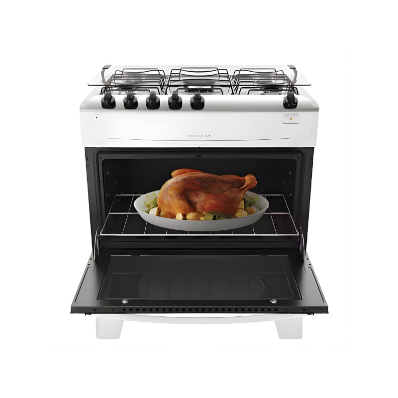 Fogao Atlas com Mesa de Inox Monaco Top 5 Bocas Branco-1ca908ab-2fea-4b19-a8c2-1cce9aea9978