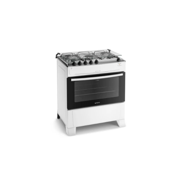 Fogao Atlas com Mesa de Inox Monaco Top 5 Bocas Branco-1bc9f687-9dec-462c-93a9-fc5e2250ee29