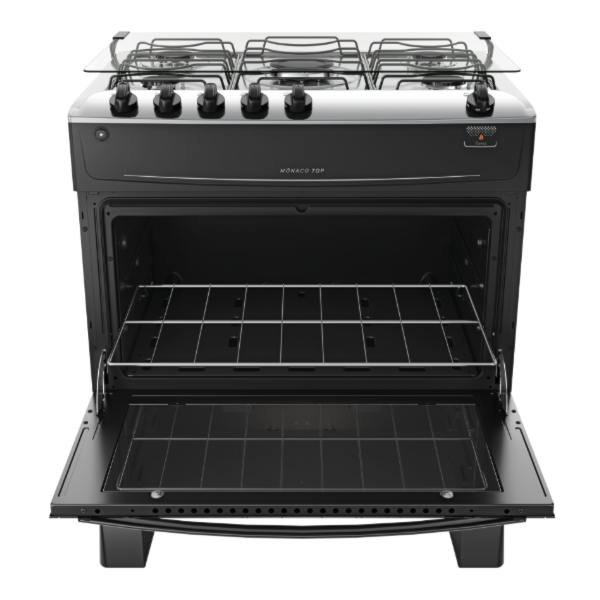 Fogao Atlas com Mesa de Inox Monaco Top 5 Bocas com Acendimento Automatico Preto-1c3fbf94-0b9d-46a2-8ce6-4202fc2e0799
