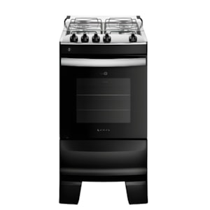 Fogao Atlas Mesa de Inox Agile 4 Bocas Acendimento Automatico Preto