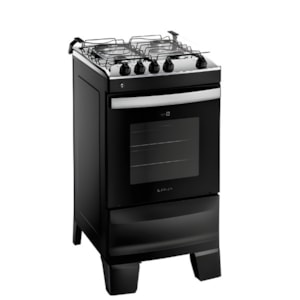 Fogao Atlas Mesa de Inox Agile 4 Bocas Acendimento Automatico Preto