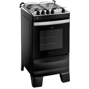 Fogao Atlas Mesa de Inox Agile 4 Bocas Acendimento Automatico Preto