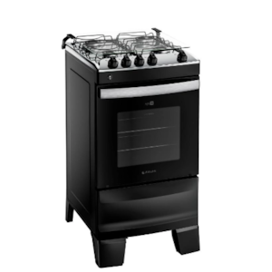 Fogao Atlas Mesa de Inox Agile 4 Bocas Acendimento Automatico Preto