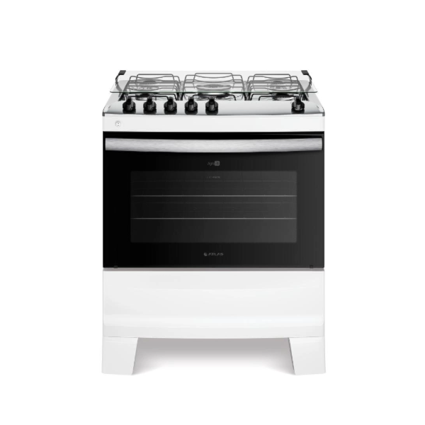 Fogao Atlas Mesa de Inox Agile com 5 Bocas Acendimento Automatico Branco-0bd17703-ef80-4291-8a38-844425029345