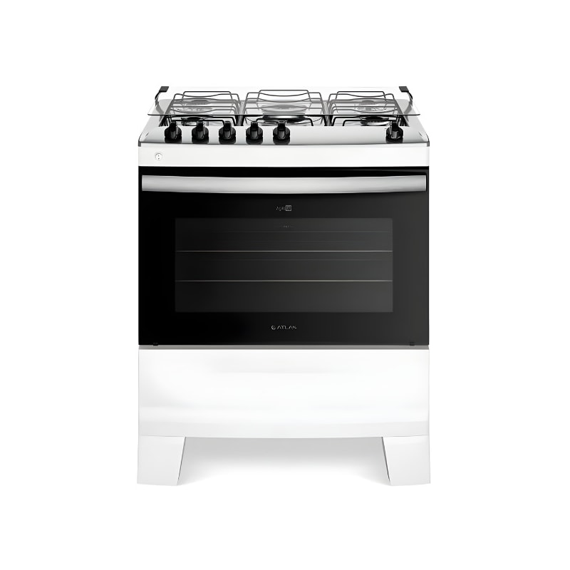 Fogao Atlas Mesa de Inox Agile com 5 Bocas Acendimento Automatico Branco-0865ee43-f48d-4085-97ce-9f50b005c8d0