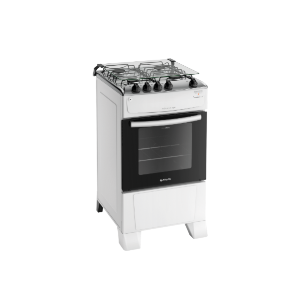 Fogao Atlas Mesa de Inox Monaco Top 4 Bocas Acentimento Automatico Branco-f2ab83e2-a42d-4804-9db5-877b1775d443