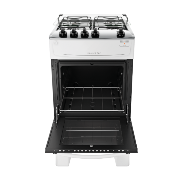 Fogao Atlas Mesa de Inox Monaco Top 4 Bocas Acentimento Automatico Branco-45caf47f-64ae-4560-a315-76872c2c29c8