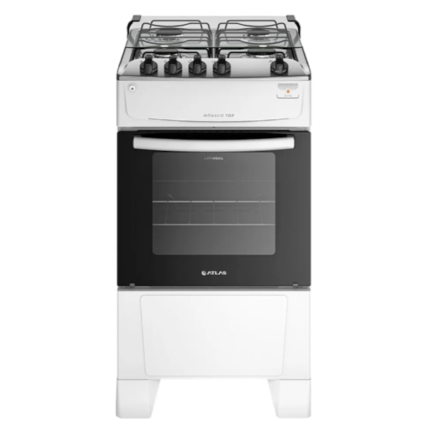 Fogao Atlas Mesa de Inox Monaco Top 4 Bocas Acentimento Automatico Branco-db1d7003-52dc-4eb9-ac46-1d6e50d56bda