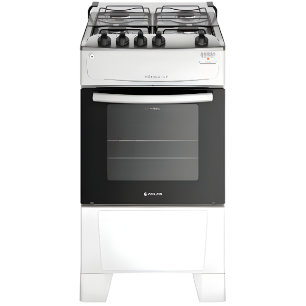 Fogao Atlas Mesa de Inox Monaco Top 4 Bocas Acentimento Automatico Branco-8b748f6a-2f04-402f-92d1-e16ac17851ee