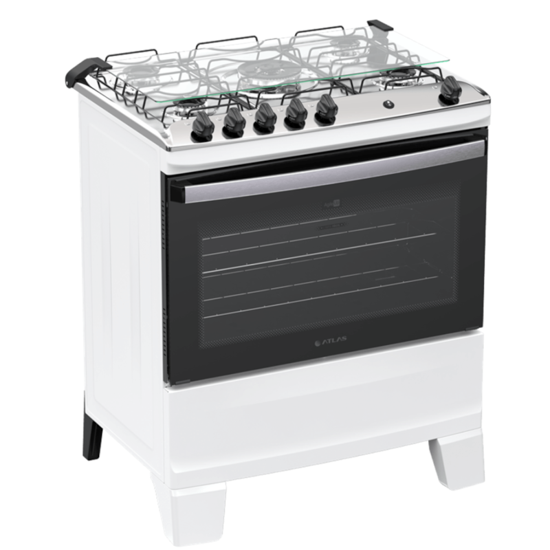 Fogao Atlas Mesa Inox Agile 5 Bocas Acendimento Automatico Branco-ee354100-7e81-4c1f-87f6-a8e827b124fb