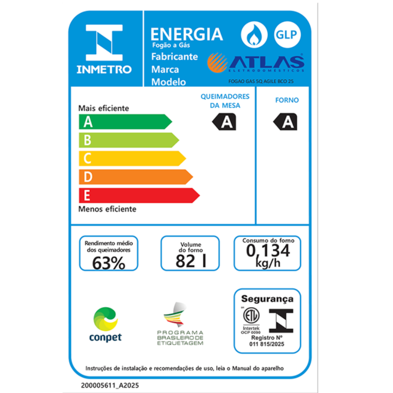 Fogao Atlas Mesa Inox Agile 5 Bocas Acendimento Automatico Branco-c22112aa-2219-4b5d-82a1-dace2aa10f65