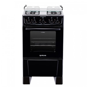 Fogao Atlas Mesa Inox Coliseum Plus 4 Bocas Preto