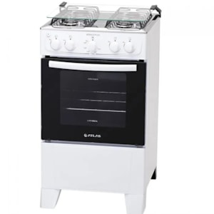 Fogao Atlas Mesa Inox Monaco Plus 4 Bocas com Acendimento Automatico Branco