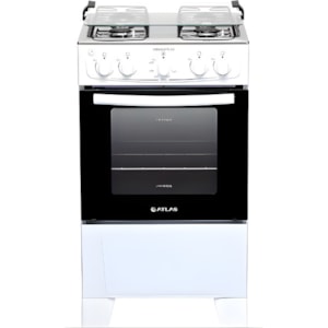 Fogao Atlas Mesa Inox Monaco Plus 4 Bocas com Acendimento Automatico Branco