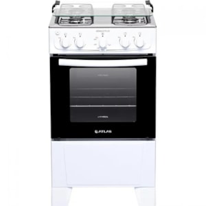 Fogao Atlas Mesa Inox Monaco Plus 4 Bocas com Acendimento Automatico Branco