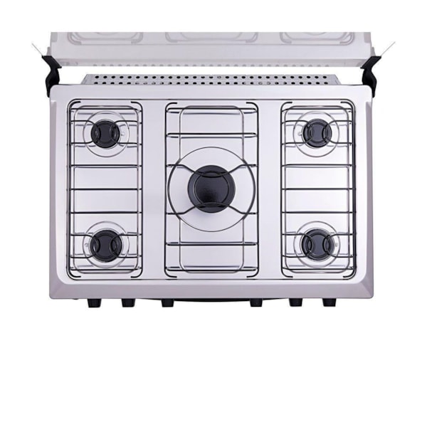 Fogao Atlas Mesa Inox Monaco Plus 5 Bocas Acendimento Automatico Preto-5e28c73e-58e8-4965-87c1-a05c637caf28