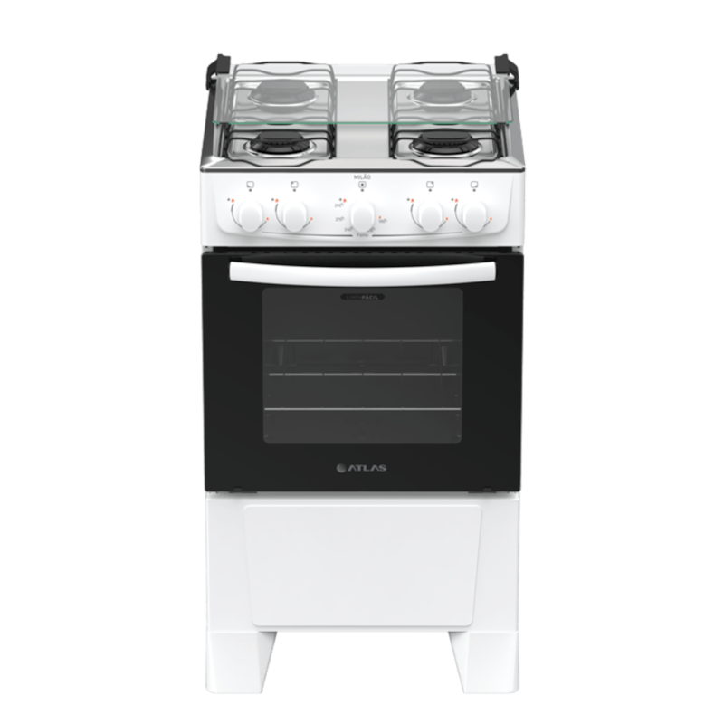 Fogão Atlas Milão 4 Bocas Mesa Inox Acendimento Manual Branco-10f76bf5-19f4-485b-aaa9-71a5474563b6