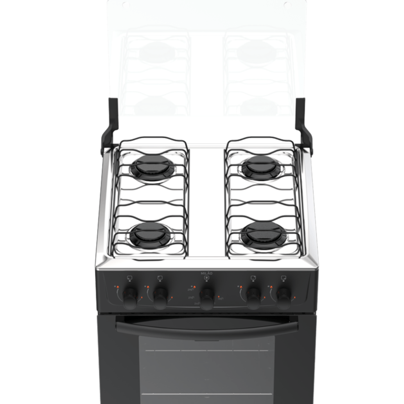 Fogão Atlas Milão 4 Bocas Mesa Inox Acendimento Manual Preto-f4e6f2f6-a622-4a06-ba4f-1fdeab10c6fd