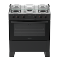 Fogão Atlas Milão Plus 5 Bocas Mesa Inox Acendimento Automático Bivolt Preto-9213bf2a-944f-4587-aba4-ec39f8e38821