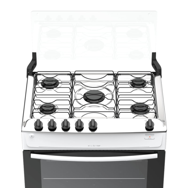 Fogão Atlas Milão Top 5 Bocas Mesa Inox Acendimento Automático Bivolt Branco-7d35828e-57c2-497b-9962-d0d3af3e33b1