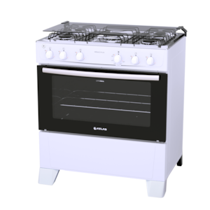 Fogao Atlas Monaco Plus Gas com Mesa Inox 5 Bocas Acendimento Automatico Branco