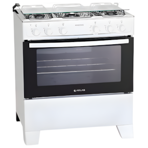 Fogao Atlas Monaco Plus Gas com Mesa Inox 5 Bocas Acendimento Automatico Branco