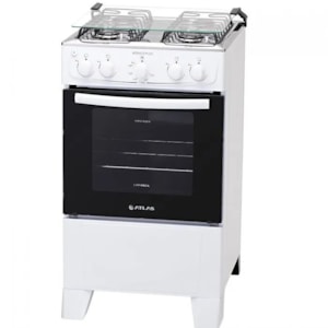 Fogao Atlas Monaco Plus Gas Mesa Inox 4 Bocas Branco 