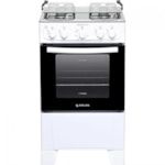 Fogao Atlas Monaco Plus Gas Mesa Inox 4 Bocas Branco 