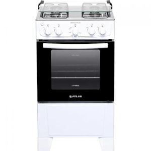 Fogao Atlas Monaco Plus Gas Mesa Inox 4 Bocas Branco 