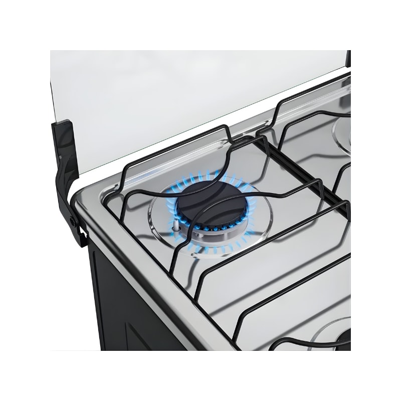 Fogão Atlas Mônaco Top 4 Bocas Inox Preto-f7785226-98d4-414f-8b0c-368a25af698b