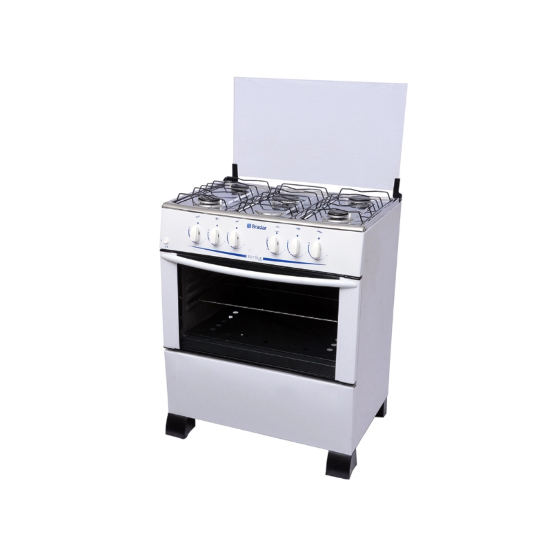 Fogao Braslar com Mesa de Inox Sirius Plus 5 Bocas Branco-68b9b1b4-a953-4d03-8db3-32ff53252445