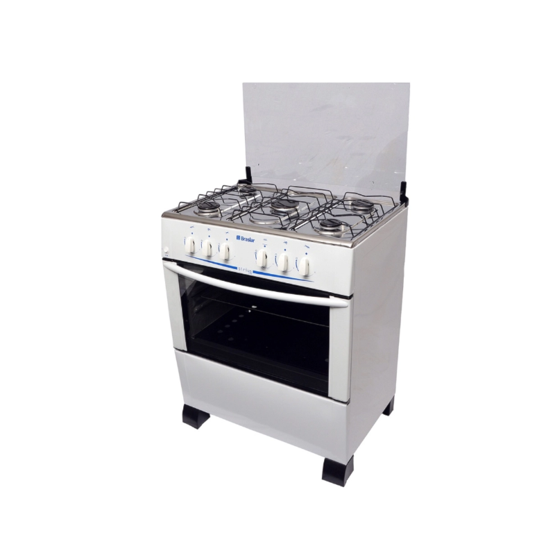 Fogao Braslar com Mesa de Inox Sirius Plus 5 Bocas Branco-9883a6e4-d8d9-4361-8657-edf0a441b986