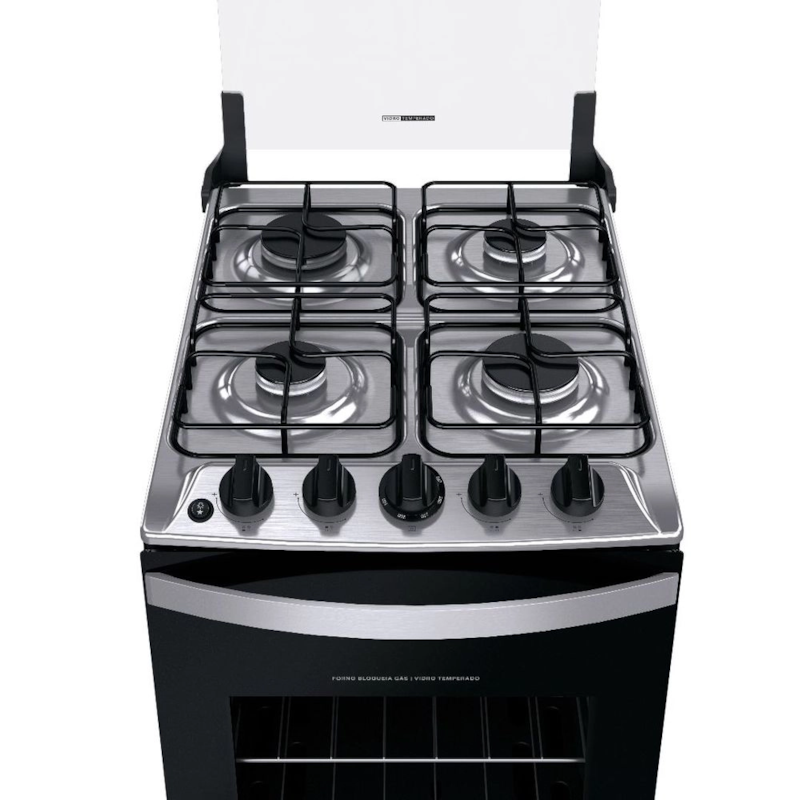 Fogao Brastemp com Mesa de Inox 4 Bocas Com Acendimento Automatico 127 220V 50 60HZ Branco