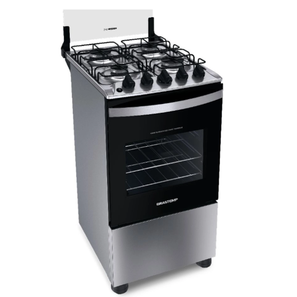 Fogao Brastemp Mesa de Inox 4 Bocas Com Acendimento Automatico 127/220V 50 60HZ Inox-74ba59d7-2aaa-4687-b1d2-21bc5ebaa8a7
