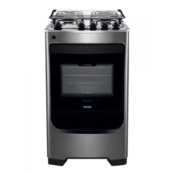 Fogão Consul 4 Bocas Inox Mesa de Inox com Acendimento Automático CFO4NARUNA-08e88fde-30de-4081-b884-da752a73c438