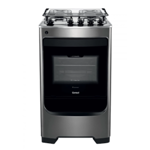 Fogão Consul 4 Bocas Inox Mesa de Inox com Acendimento Automático CFO4NARUNA