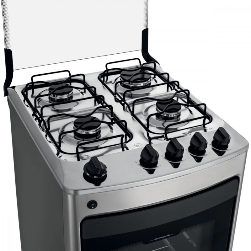 Fogão Consul 4 Bocas Inox Mesa de Inox com Acendimento Automático CFO4NARUNA-662b2fc7-86a3-4e7b-846d-ee9675e723be