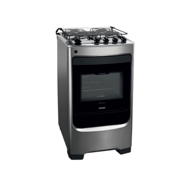 Fogão Consul 4 Bocas Inox Mesa de Inox com Acendimento Automático CFO4NARUNA-4c912222-702a-4987-974c-d2ef83066b95