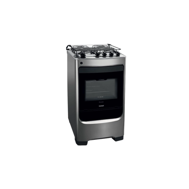 Fogão Consul 4 Bocas Inox Mesa de Inox com Acendimento Automático CFO4NARUNA