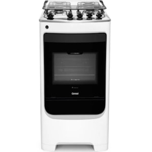 Fogao Consul com Mesa de Inox 4 Bocas Branco 